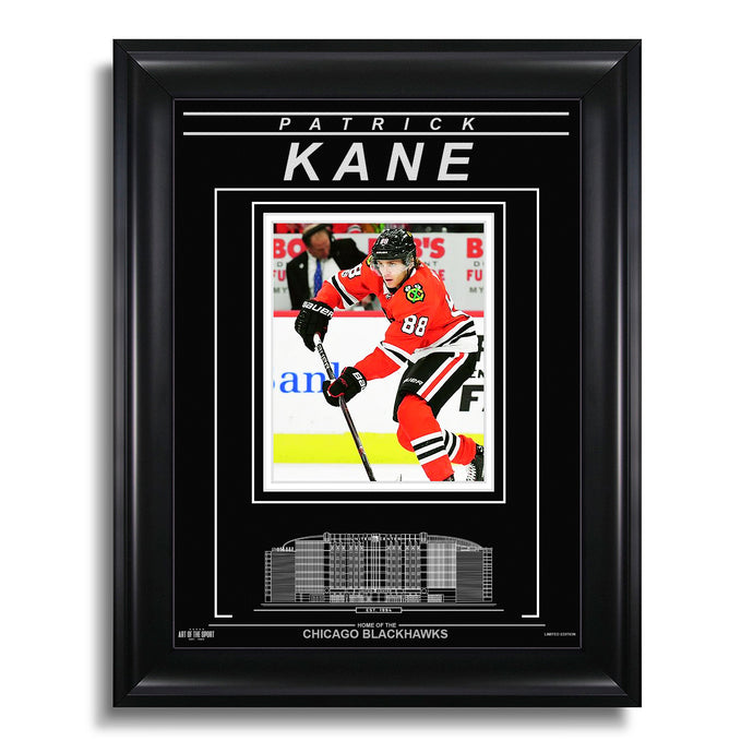 Photo encadrée gravée des Blackhawks de Chicago de Patrick Kane - Focus