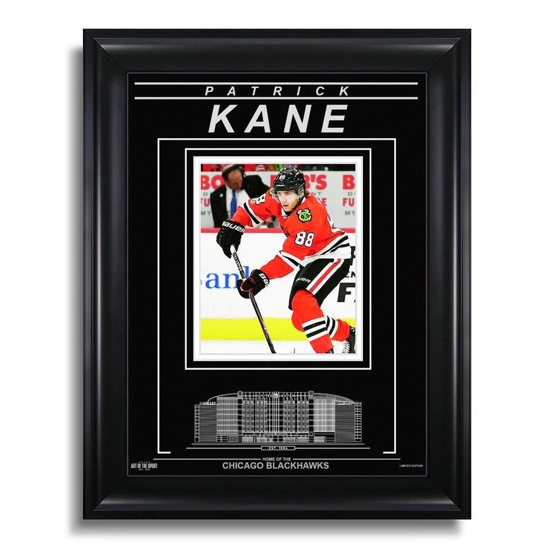 Load image into Gallery viewer, Patrick Kane Chicago Blackhawks Engraved Framed Photo - Focus
