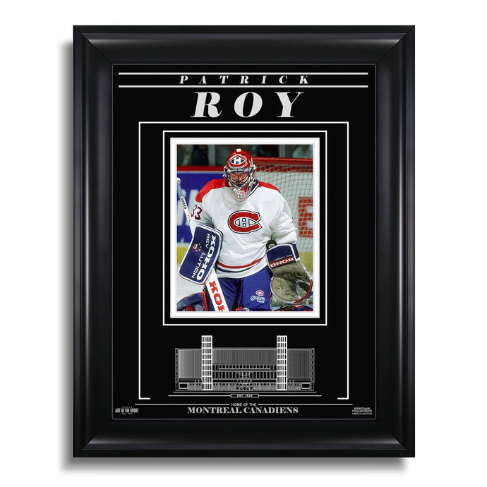 Patrick Roy Montreal Canadiens Engraved Framed Photo - Focus