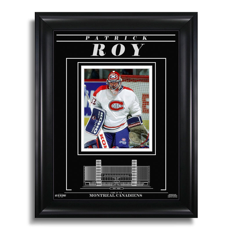 Load image into Gallery viewer, Patrick Roy Montreal Canadiens Engraved Framed Photo - Focus
