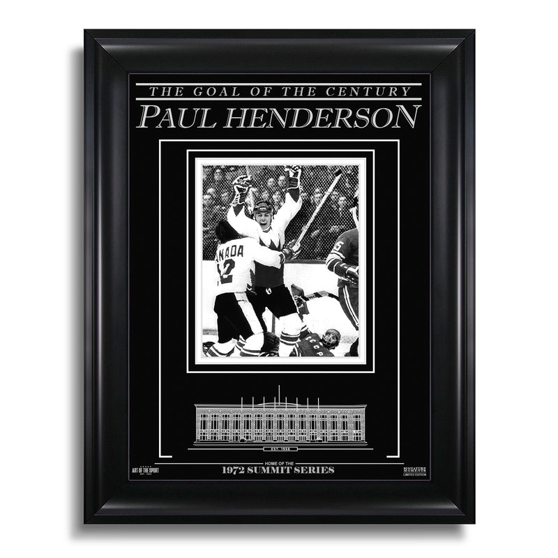 Load image into Gallery viewer, Paul Henderson Team Canada 1972 Engraved Framed Photo - The Goal of the Century
