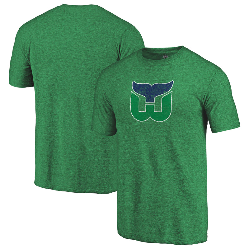 Load image into Gallery viewer, Hartford Whalers NHL Distressed Vintage Primary Tri-Blend Tee
