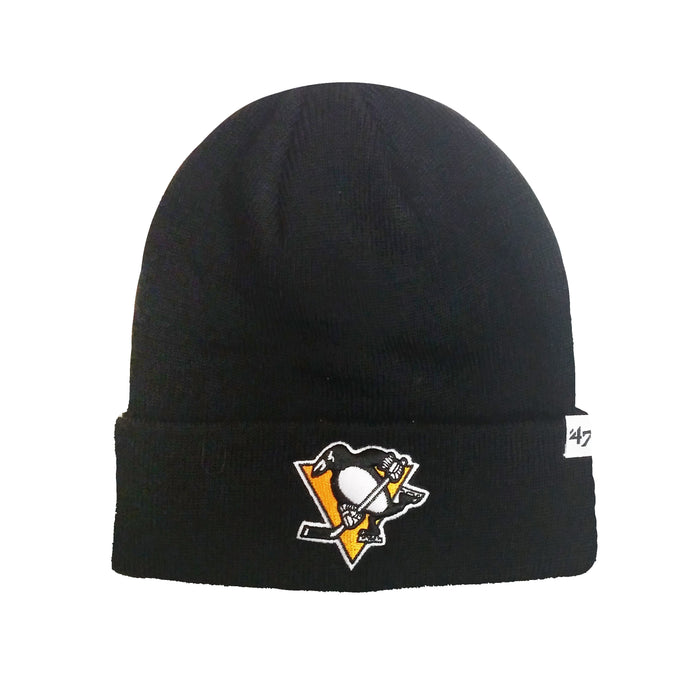 Bonnet en tricot à revers surélevé LNH des Penguins de Pittsburgh