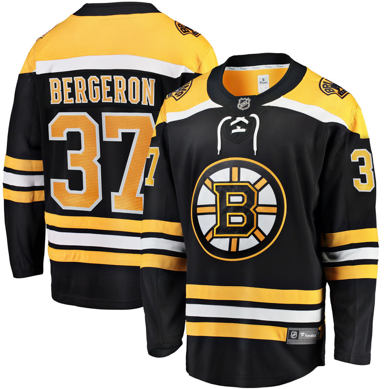 Chargez l&#39;image dans la visionneuse de la galerie, Patrice Bergeron Boston Bruins NHL Fanatics Breakaway Maillot Domicile
