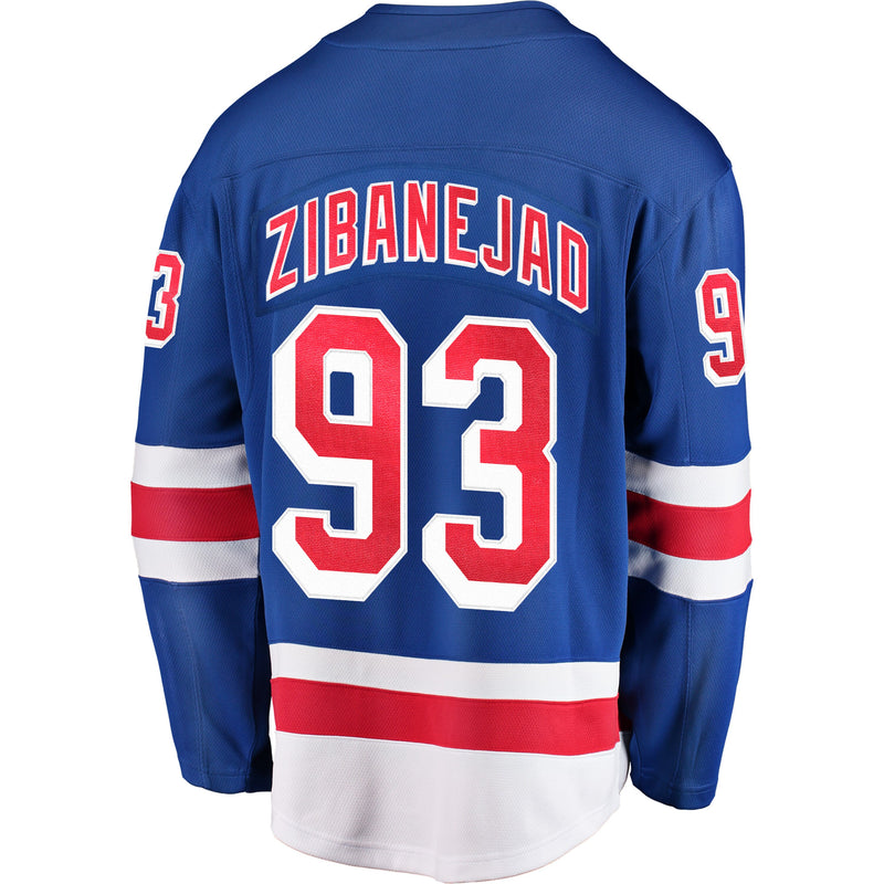 Chargez l&#39;image dans la visionneuse de la galerie, Mika Zibanejad New York Rangers NHL Fanatics Breakaway Maillot Domicile
