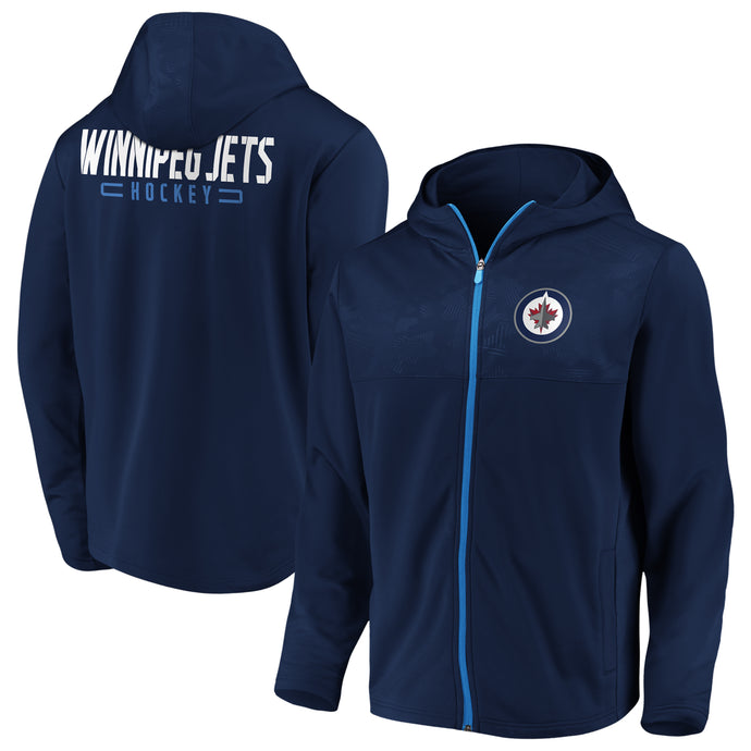 Sweat à capuche entièrement zippé NHL Defender Mission Primary des Jets de Winnipeg