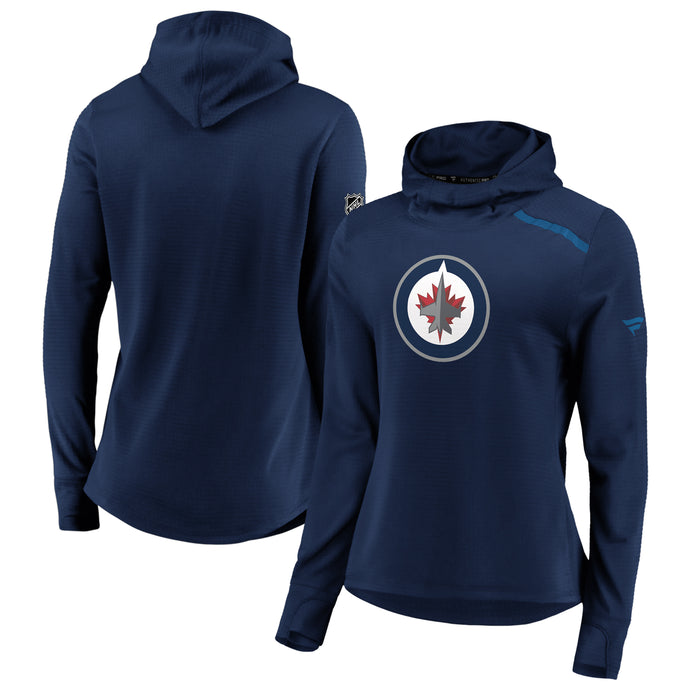 Sweat à capuche authentique pour patinoire professionnelle de la LNH des Jets de Winnipeg pour femmes