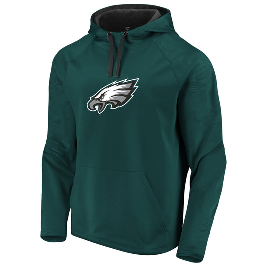 Sweat à capuche avec logo principal du défenseur des fanatiques de la NFL des Eagles de Philadelphie