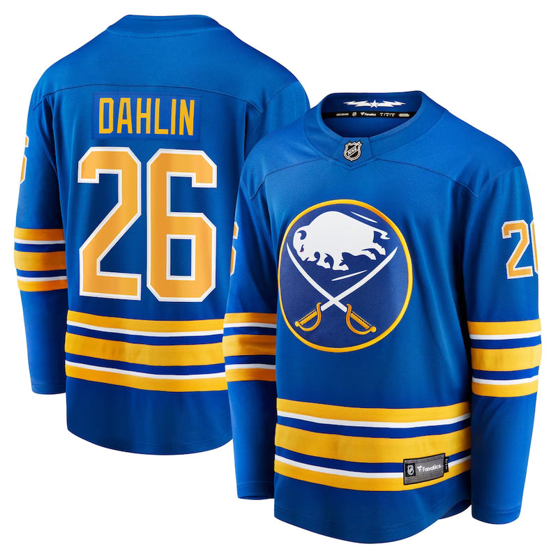 Chargez l&#39;image dans la visionneuse de la galerie, Rasmus Dahlin Buffalo Sabres NHL Fanatics Breakaway Maillot Domicile
