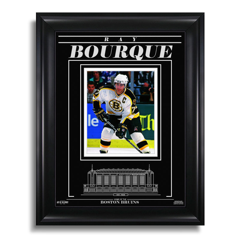 Chargez l&#39;image dans la visionneuse de la galerie, Ray Bourque Bruins de Boston Photo encadrée gravée - Focus
