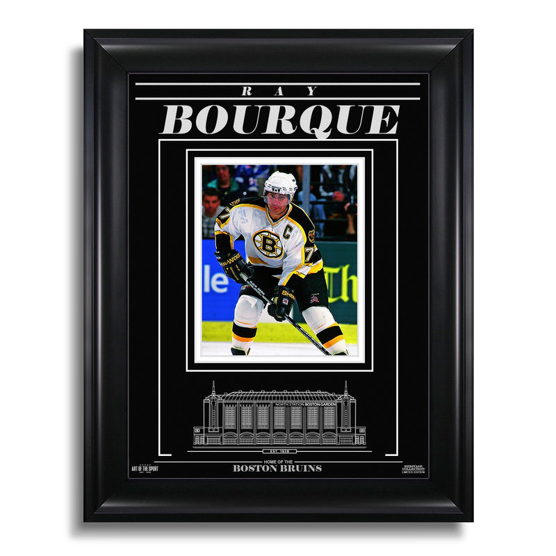 Load image into Gallery viewer, Ray Bourque Boston Bruins Engraved Framed Photo - Focus
