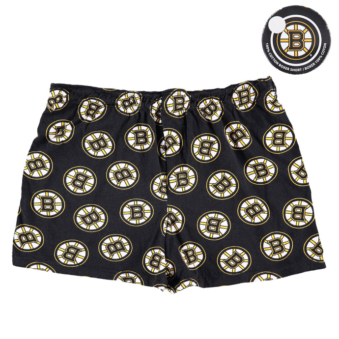 Boston Bruins NHL Puck Packaged Boxers