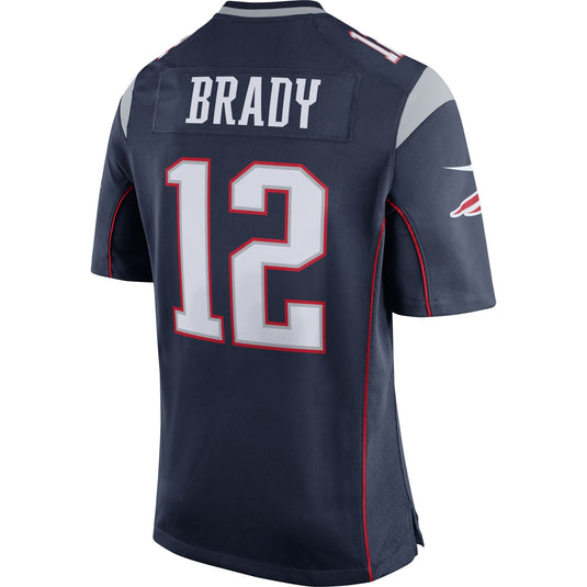Maillot de l'équipe de match Nike des New England Patriots Tom Brady pour jeunes