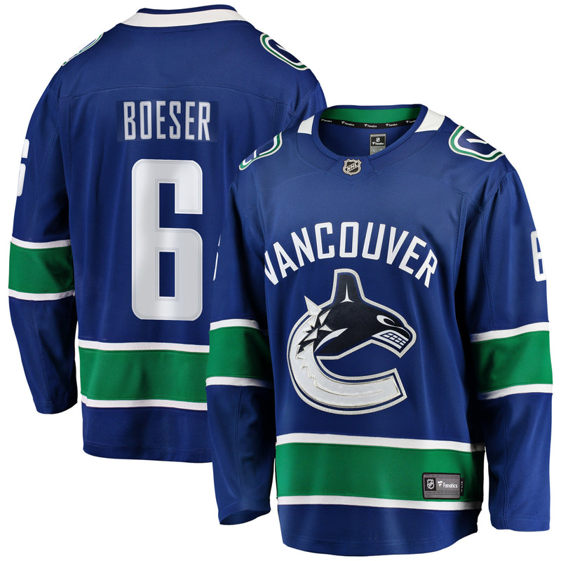Chargez l&#39;image dans la visionneuse de la galerie, Brock Boeser Vancouver Canucks NHL Fanatics Breakaway Maillot Domicile
