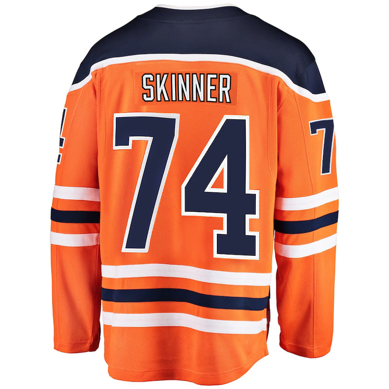 Chargez l&#39;image dans la visionneuse de la galerie, Stuart Skinner Edmonton Oilers NHL Fanatics Breakaway Maillot Domicile
