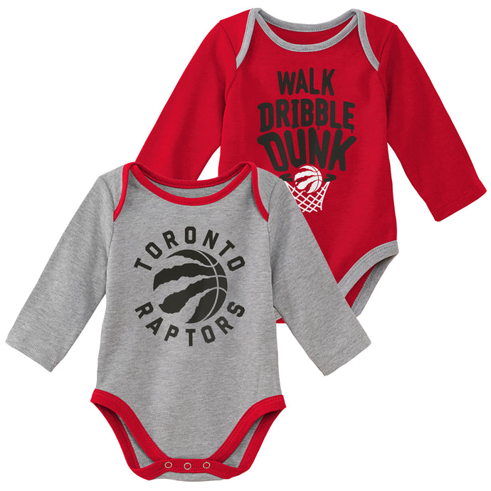 Infant Toronto Raptors NBA Trophy 2-Piece Creeper Set