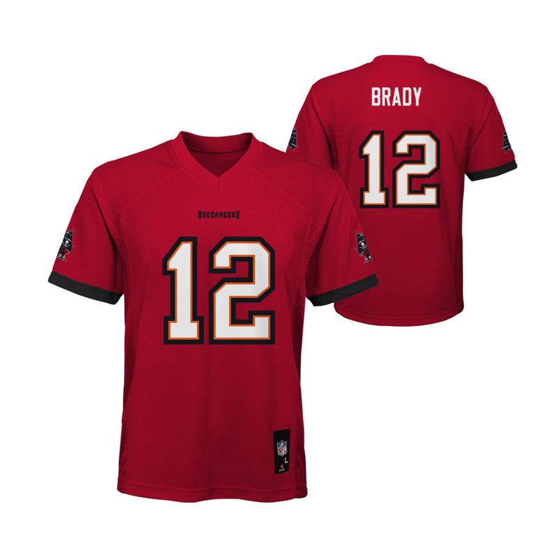 Chargez l&#39;image dans la visionneuse de la galerie, Maillot de l&#39;équipe de jeu Nike des Buccaneers de Tampa Bay Tom Brady pour jeunes
