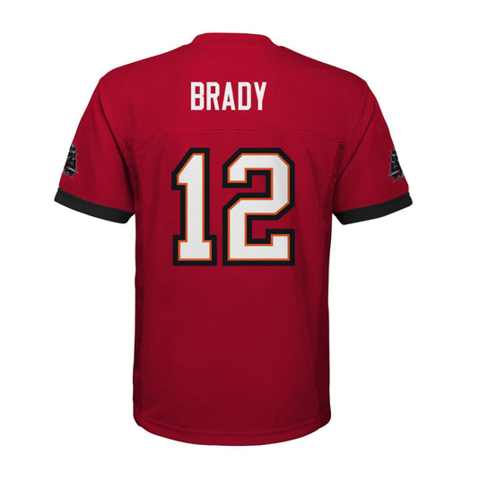 Maillot de l'équipe de jeu Nike des Buccaneers de Tampa Bay Tom Brady pour jeunes