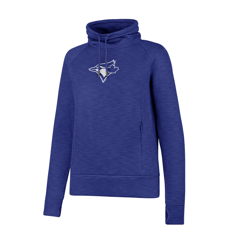 Load image into Gallery viewer, Ladies&#39; Toronto Blue Jays MLB Forward Shade Funnel Neck Pullover
