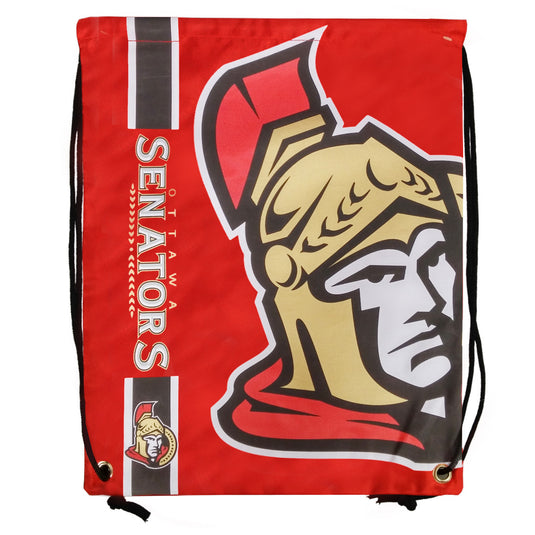 Ottawa Senators NHL Big Logo Drawstring Bag