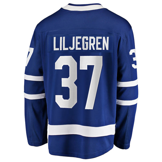 Maillot Domicile Breakaway des Fanatics de la LNH des Maple Leafs de Toronto de Timothy Liljegren