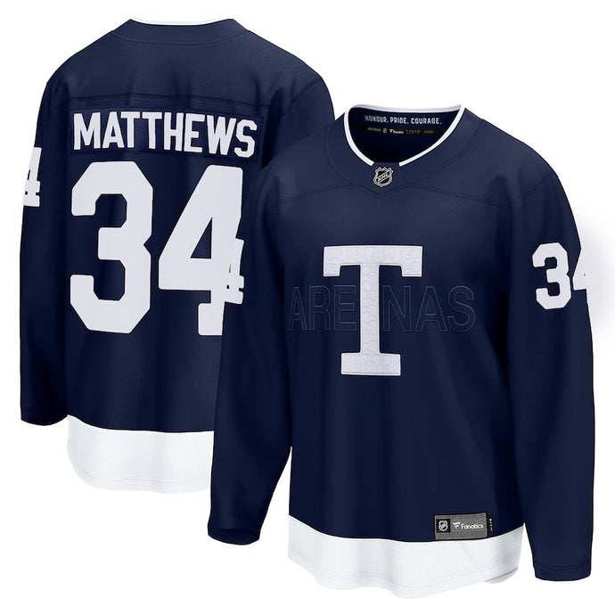 Auston Matthews Toronto Maple Leafs NHL Fanatics Breakaway 2022 Heritage Classic Maillot