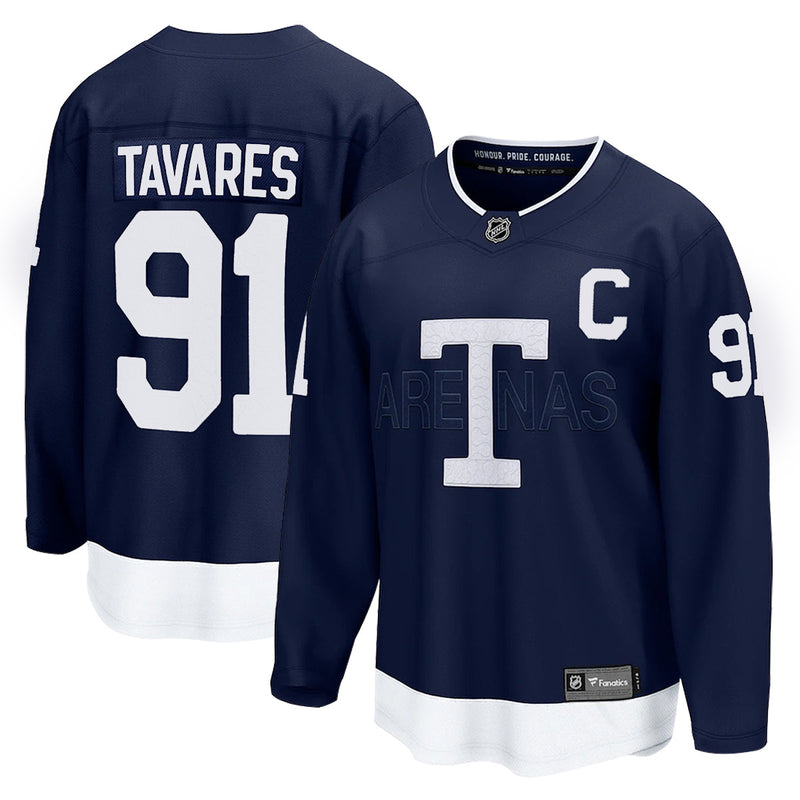 Chargez l&#39;image dans la visionneuse de la galerie, John Tavares Toronto Maple Leafs NHL Fanatics Breakaway 2022 Heritage Classic Maillot
