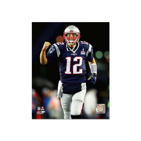 Tom Brady New England Patriots Photo encadrée gravée – Face à l'action