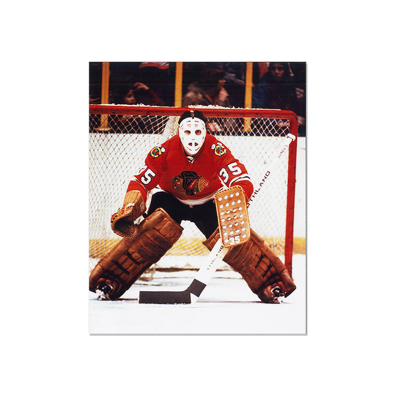 Chargez l&#39;image dans la visionneuse de la galerie, Photo encadrée gravée Tony Esposito des Blackhawks de Chicago - Focus
