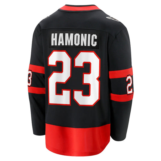 Travis Hamonic Ottawa Senators NHL Fanatics Breakaway Black Home Jersey