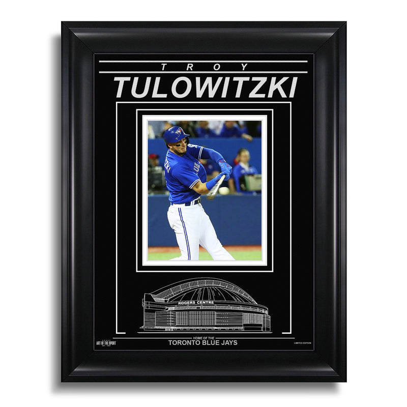 Load image into Gallery viewer, Troy Tulowitzki Toronto Blue Jays Engraved Framed Photo - Action Hit
