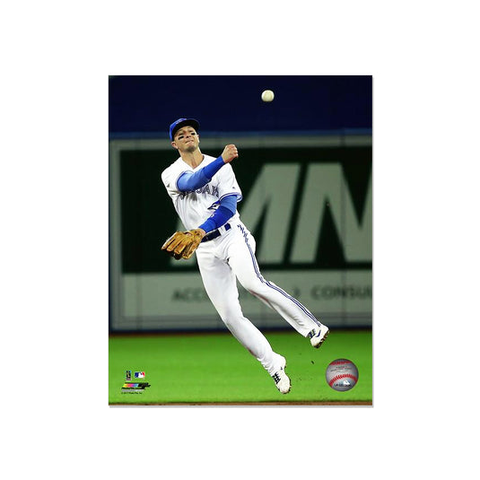 Troy Tulowitzki Toronto Blue Jays Engraved Framed Photo - Action Throw