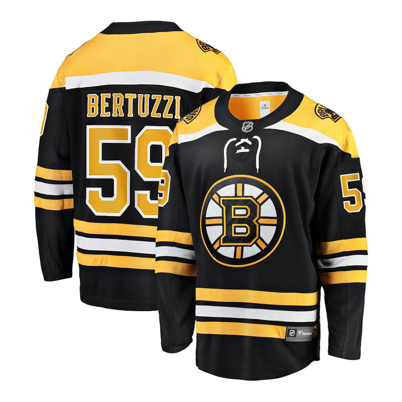 Chargez l&#39;image dans la visionneuse de la galerie, Tyler Bertuzzi Boston Bruins NHL Fanatics Breakaway Maillot Domicile
