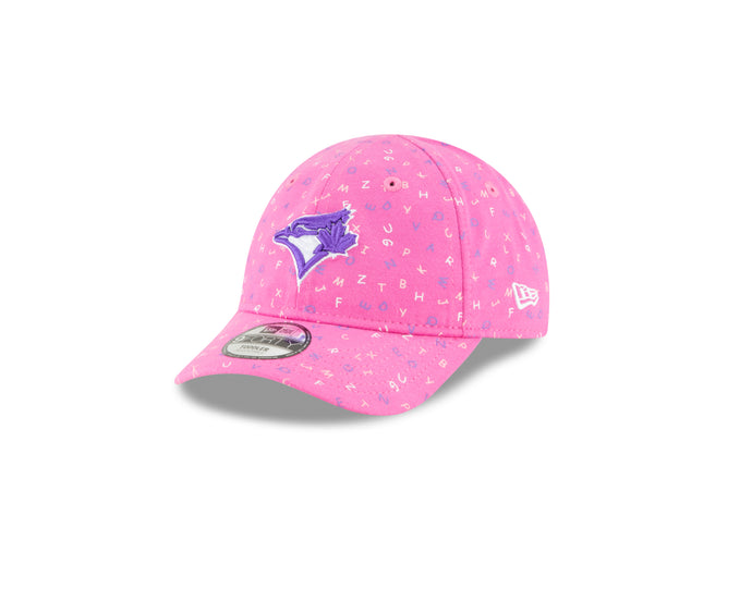 Casquette réglable Alphabet rose MLB des Blue Jays de Toronto pour bébé