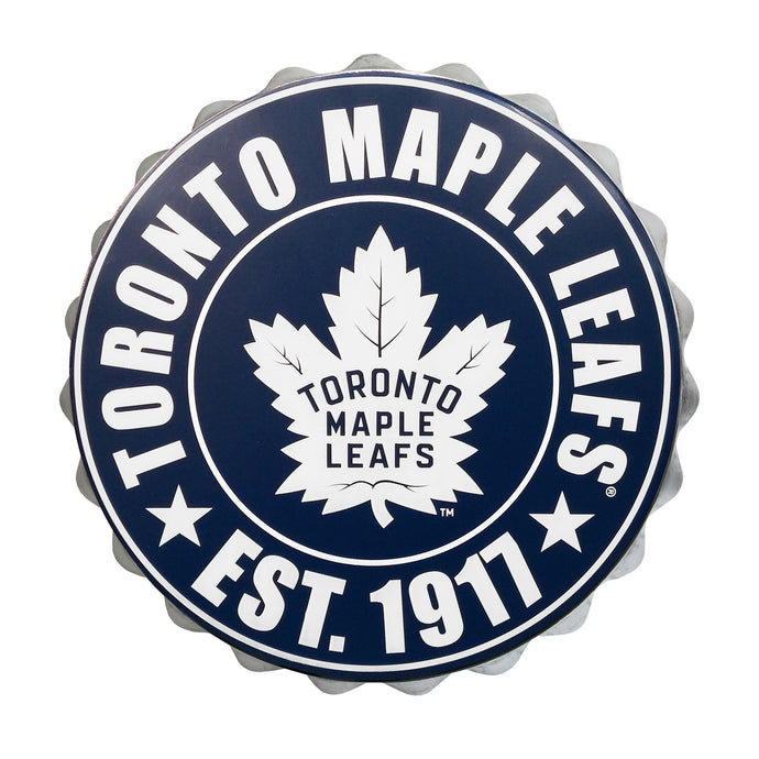 Toronto Maple Leafs NHL Bottle Cap Wall Logo