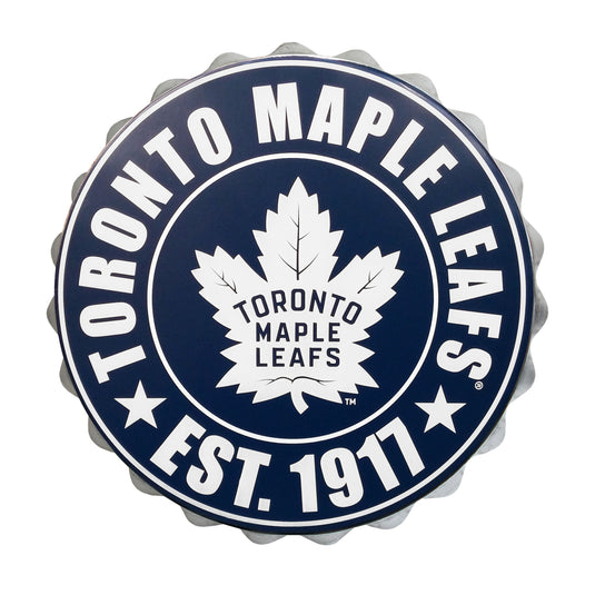 Logo mural de bouchon de bouteille de la LNH des Maple Leafs de Toronto