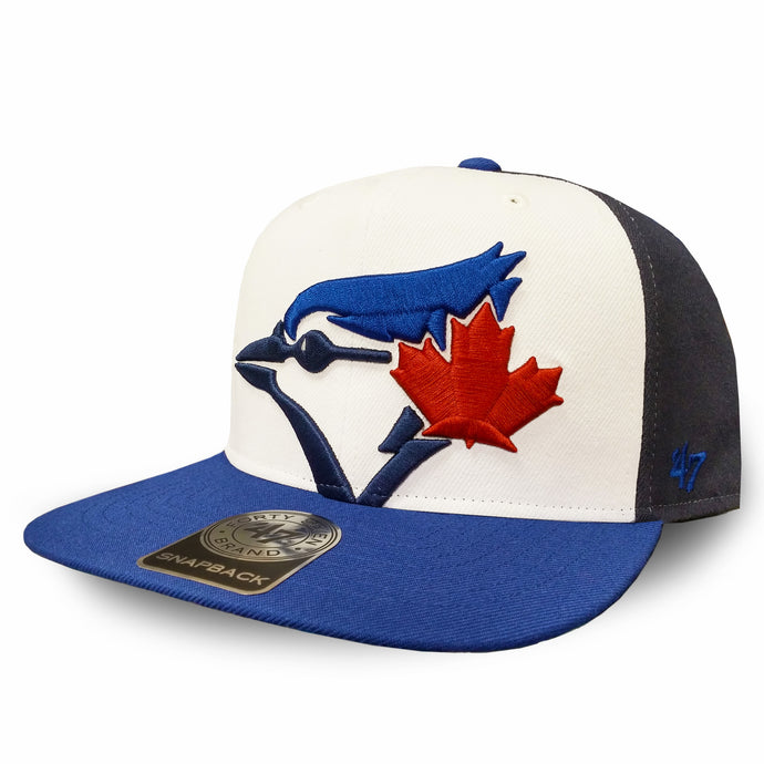 Casquette colossale tricolore des Blue Jays de Toronto de la MLB