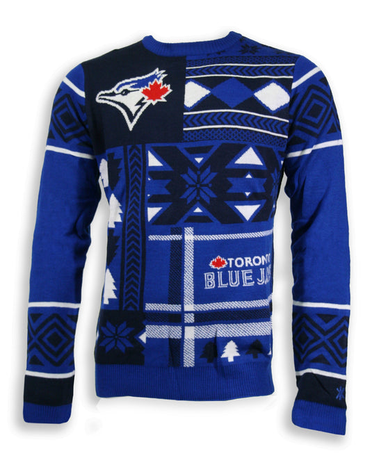 Toronto Blue Jays Patchwork Crew Sweater