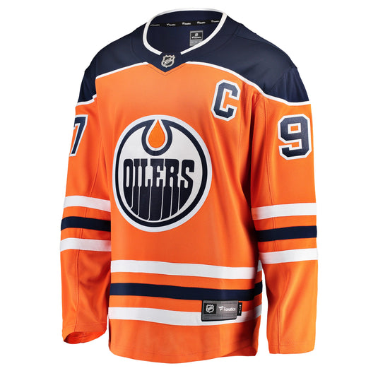 Connor McDavid Edmonton Oilers NHL Fanatics Breakaway Maillot Domicile