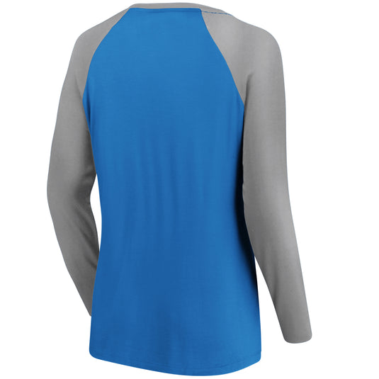 Ladies' Detroit Lions NFL Fanatics Break Out Play Lace-Up Long Sleeve