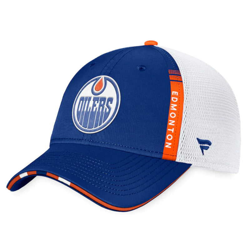 Chargez l&#39;image dans la visionneuse de la galerie, Casquette Pro Flex authentique du repêchage de la LNH des Oilers d&#39;Edmonton 2022
