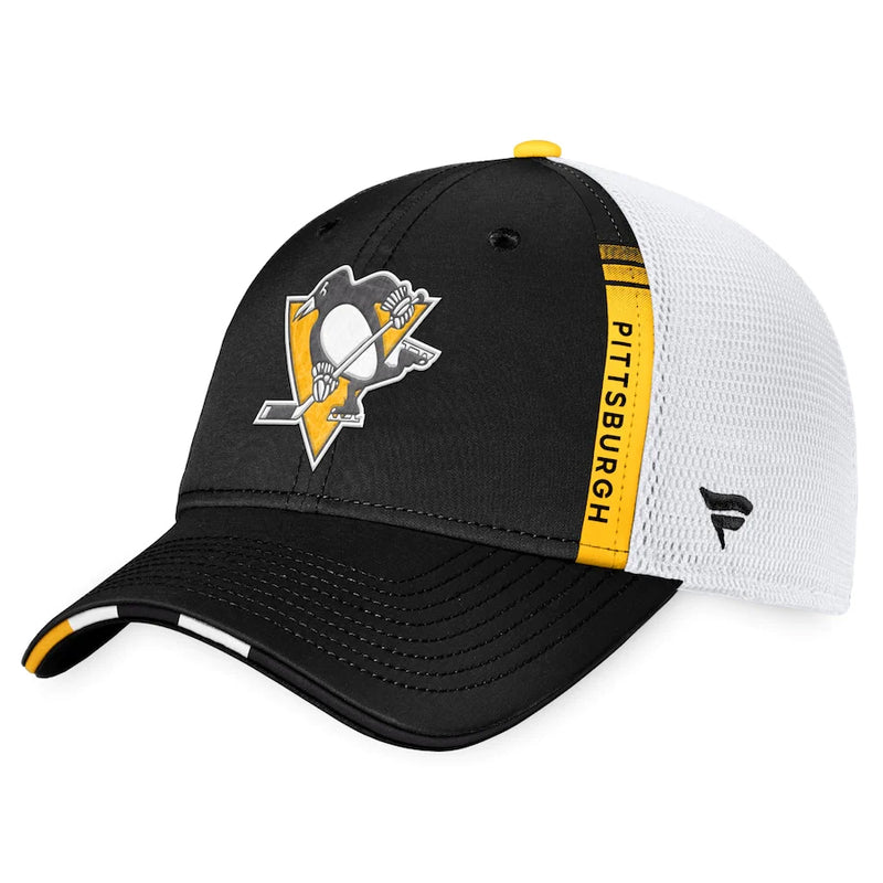 Chargez l&#39;image dans la visionneuse de la galerie, Casquette Pro Flex authentique du repêchage de la LNH 2022 des Penguins de Pittsburgh
