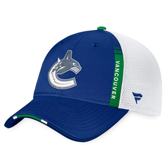 Casquette Pro Flex authentique du repêchage de la LNH 2022 des Canucks de Vancouver