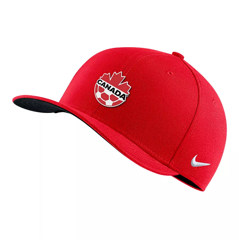 Load image into Gallery viewer, Canada Soccer Nike Dri-FIT Swoosh Red Flex Cap
