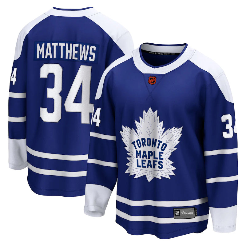 Load image into Gallery viewer, Auston Matthews Toronto Maple Leafs NHL Fanatics Reverse Retro 2.0 Jersey
