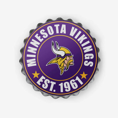 Logo mural du bouchon de bouteille NFL des Vikings du Minnesota