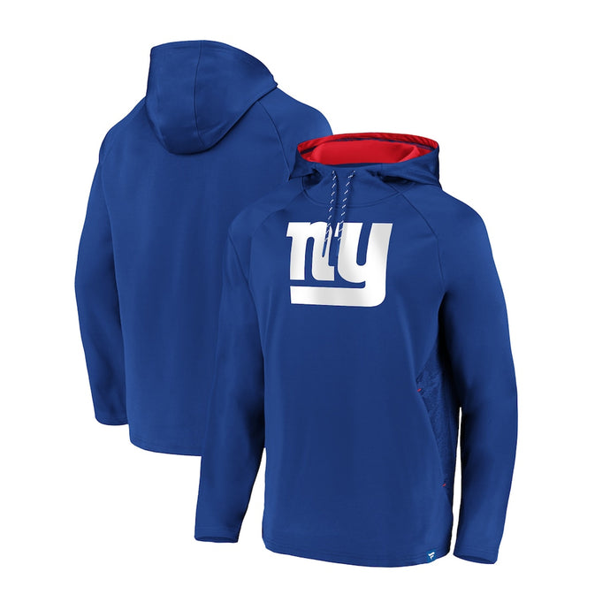 Sweat à capuche avec logo emblématique du défenseur en relief NFL Fanatics des Giants de New York