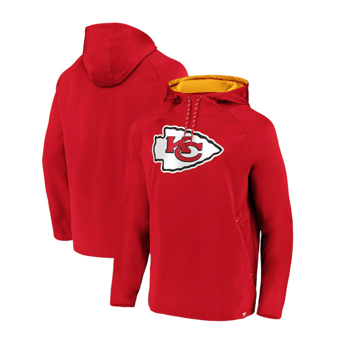 Kansas City Chiefs NFL Fanatics Iconic Embossed Defender Logo Hoodie