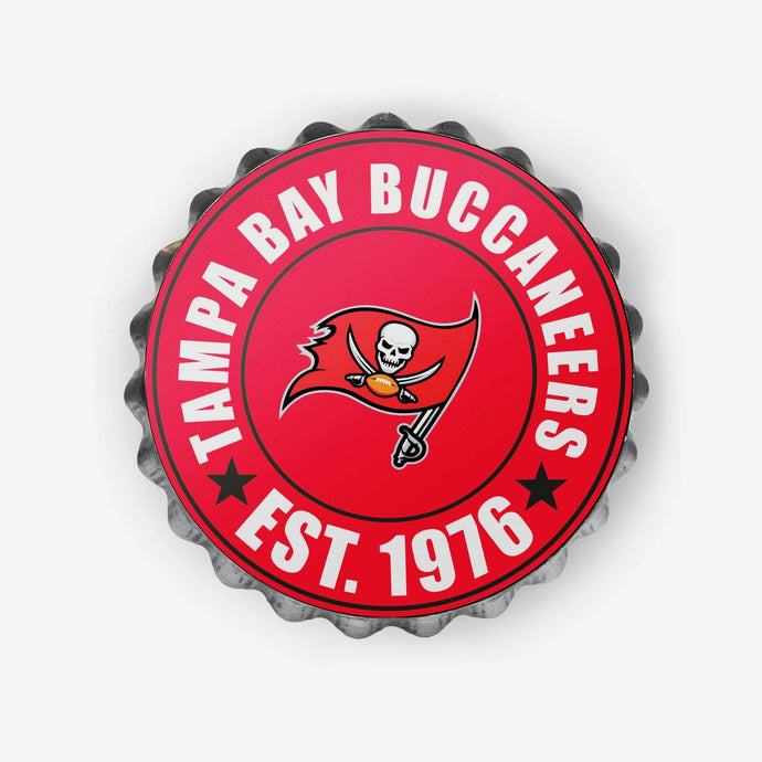 Tampa Bay Buccaneers Bottle Cap Wall Logo