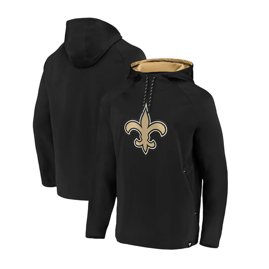 New Orleans Saints NFL Fanatics Iconic Embossed Defender Logo Hoodie
